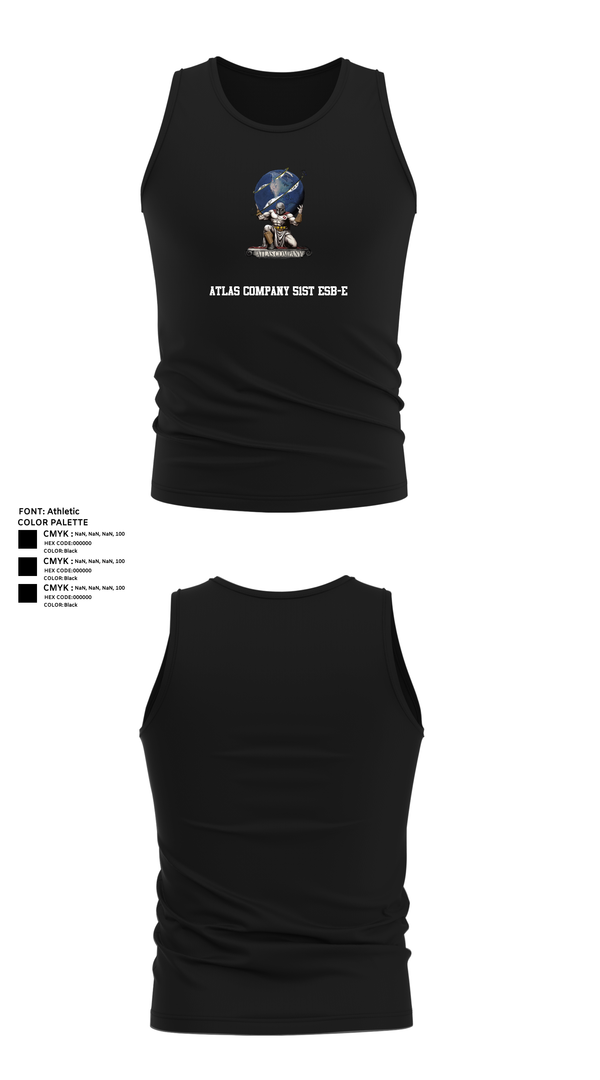 Tank Top, Atlas Company 51st ESB-E, , Teamtime, Team time, sublimation, custom sports apparel, team uniforms, spirit wear, spiritwear, sports uniforms, custom shirts, team store, custom team store, fundraiser sports, apparel fundraiser