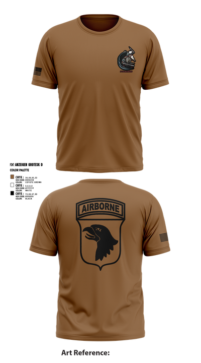 2nd Flt Platoon, B/101 Avn Regt, 101st ABN DIV 10364958 Short Sleeve Performance Shirt - 1