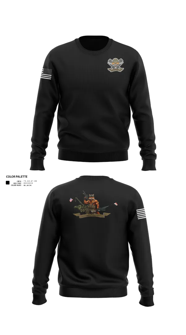Crew Neck Sweatshirt, 3-6 Fox Co., Army, Teamtime, Team time, sublimation, custom sports apparel, team uniforms, spirit wear, spiritwear, sports uniforms, custom shirts, team store, custom team store, fundraiser sports, apparel fundraiser