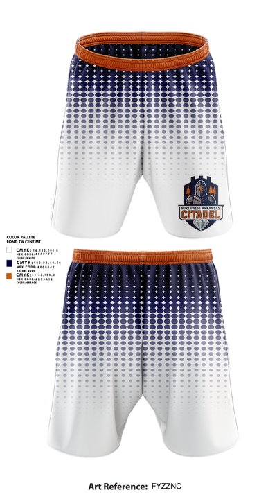 Northwest Arkansas Citadel 63314018 Athletic Shorts With Pockets - 1