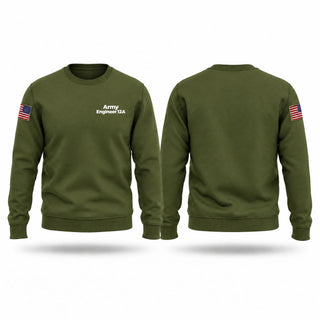 Crew Neck Sweatshirt, Army Engineer 12A, Army, Teamtime, Team time, sublimation, custom sports apparel, team uniforms, spirit wear, spiritwear, sports uniforms, custom shirts, team store, custom team store, fundraiser sports, apparel fundraiser