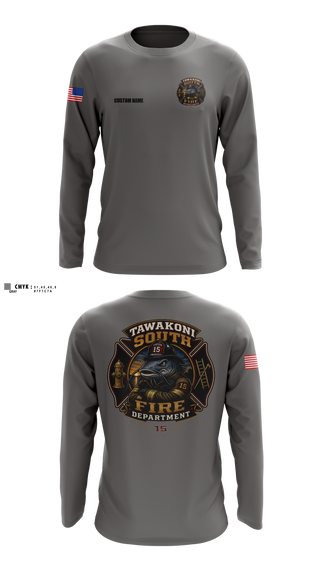 Long Sleeve Performance Shirt, Tawakoni South Volunteer Fire Department, Fire Department, Teamtime, Team time, sublimation, custom sports apparel, team uniforms, spirit wear, spiritwear, sports uniforms, custom shirts, team store, custom team store, fundraiser sports, apparel fundraiser