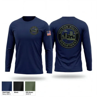 Long Sleeve Performance Shirt, Milton Police Department, Police, Teamtime, Team time, sublimation, custom sports apparel, team uniforms, spirit wear, spiritwear, sports uniforms, custom shirts, team store, custom team store, fundraiser sports, apparel fundraiser