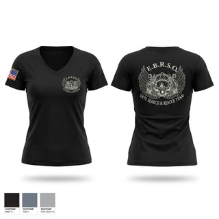 Womens Short Sleeve Vneck Shirt, East Baton Rouge Sheriffs Office, Police, Teamtime, Team time, sublimation, custom sports apparel, team uniforms, spirit wear, spiritwear, sports uniforms, custom shirts, team store, custom team store, fundraiser sports, apparel fundraiser