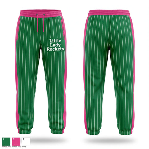 Sweatpants, Little Lady Rockets, Softball, Teamtime, Team time, sublimation, custom sports apparel, team uniforms, spirit wear, spiritwear, sports uniforms, custom shirts, team store, custom team store, fundraiser sports, apparel fundraiser