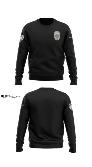 Crew Neck Sweatshirt, Ridgecrest Police Department, Police, Teamtime, Team time, sublimation, custom sports apparel, team uniforms, spirit wear, spiritwear, sports uniforms, custom shirts, team store, custom team store, fundraiser sports, apparel fundraiser