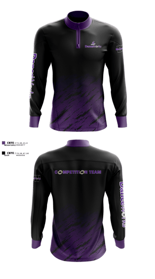 Quarter Zip Jacket, Danceworks, Police, Teamtime, Team time, sublimation, custom sports apparel, team uniforms, spirit wear, spiritwear, sports uniforms, custom shirts, team store, custom team store, fundraiser sports, apparel fundraiser