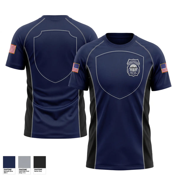 Short Sleeve Performance Shirt, Struthers Police Department, Police, Teamtime, Team time, sublimation, custom sports apparel, team uniforms, spirit wear, spiritwear, sports uniforms, custom shirts, team store, custom team store, fundraiser sports, apparel fundraiser
