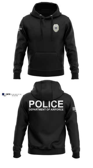 Hoodie, DEPARTMENT OF AIRFORCE, Police, Teamtime, Team time, sublimation, custom sports apparel, team uniforms, spirit wear, spiritwear, sports uniforms, custom shirts, team store, custom team store, fundraiser sports, apparel fundraiser
