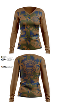 Sarasota County Fire Dept. Women's Long Sleeve V-neck Shirt - 5