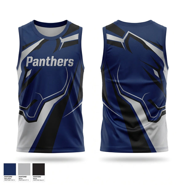 Mens Basketball Jersey, Panthers, Men's Basketball, Teamtime, Team time, sublimation, custom sports apparel, team uniforms, spirit wear, spiritwear, sports uniforms, custom shirts, team store, custom team store, fundraiser sports, apparel fundraiser