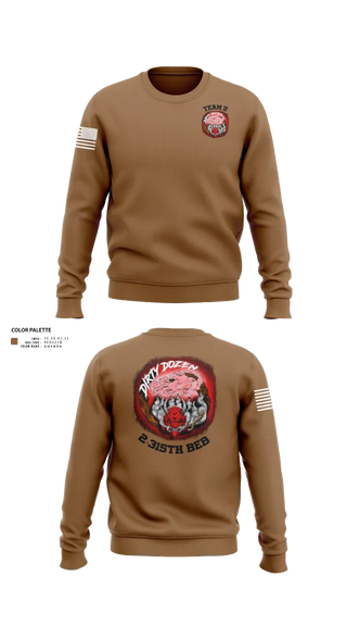 Crew Neck Sweatshirt, Dirty Dozen, , Teamtime, Team time, sublimation, custom sports apparel, team uniforms, spirit wear, spiritwear, sports uniforms, custom shirts, team store, custom team store, fundraiser sports, apparel fundraiser