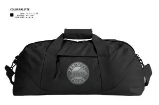 Duffle Bag, Kentucky State Police Post 9, Police, Teamtime, Team time, sublimation, custom sports apparel, team uniforms, spirit wear, spiritwear, sports uniforms, custom shirts, team store, custom team store, fundraiser sports, apparel fundraiser