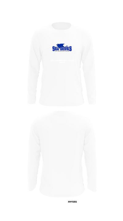Cape Fear Community College Soccer 4526696 Long Sleeve Performance Shirt 8