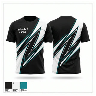 Short Sleeve Performance Shirt, Mach 1 Prep, Track & Field, Teamtime, Team time, sublimation, custom sports apparel, team uniforms, spirit wear, spiritwear, sports uniforms, custom shirts, team store, custom team store, fundraiser sports, apparel fundraiser