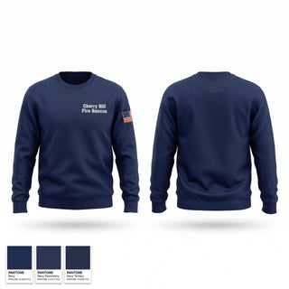 Crew Neck Sweatshirt, Cherry Hill Fire & Rescue, Fire Department, Teamtime, Team time, sublimation, custom sports apparel, team uniforms, spirit wear, spiritwear, sports uniforms, custom shirts, team store, custom team store, fundraiser sports, apparel fundraiser