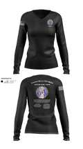 Fort Leonard Wood Basic Military Police Schoolhouse Instructors & Faculty 37360083 Women's Long Sleeve V-neck Shirt - 50