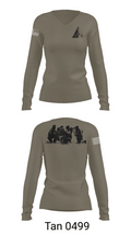 5th Combat Readiness School 45690060 Women's Long Sleeve V-neck Shirt - 11