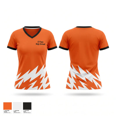 El Paso High School Women's Short Sleeve V-neck Shirt - 1