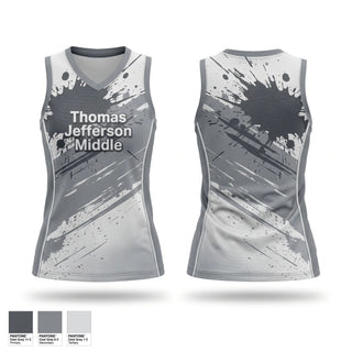 Mens Basketball Jersey, Thomas Jefferson Middle, Women's Basketball, Teamtime, Team time, sublimation, custom sports apparel, team uniforms, spirit wear, spiritwear, sports uniforms, custom shirts, team store, custom team store, fundraiser sports, apparel fundraiser