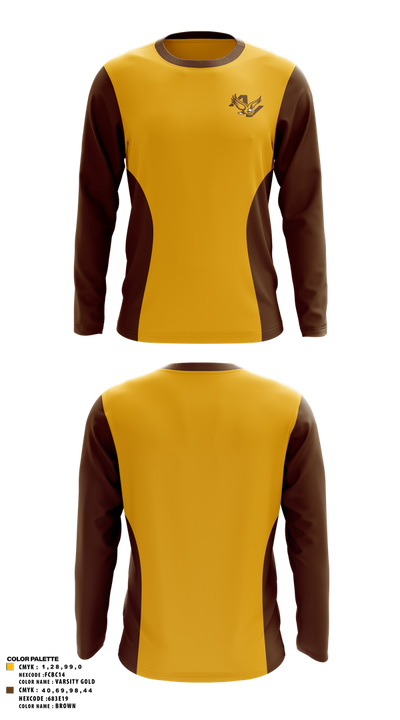Valley Athletic Association Football 10941135 Long Sleeve Performance Polo - 1
