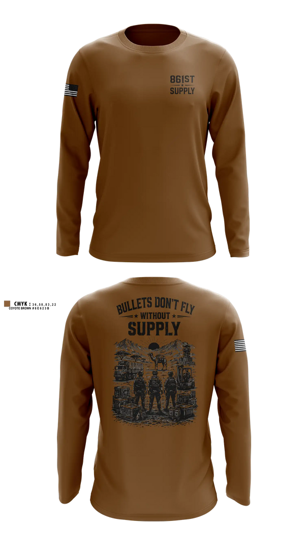 Long Sleeve Performance Shirt, 861, Army, Teamtime, Team time, sublimation, custom sports apparel, team uniforms, spirit wear, spiritwear, sports uniforms, custom shirts, team store, custom team store, fundraiser sports, apparel fundraiser