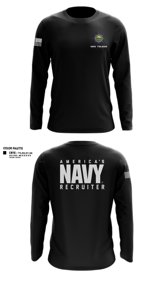 Long Sleeve Performance Shirt, NRS TOLEDO, Navy, Teamtime, Team time, sublimation, custom sports apparel, team uniforms, spirit wear, spiritwear, sports uniforms, custom shirts, team store, custom team store, fundraiser sports, apparel fundraiser