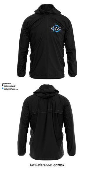 Windbreaker, OA Cheerleading, Cheer, Teamtime, Team time, sublimation, custom sports apparel, team uniforms, spirit wear, spiritwear, sports uniforms, custom shirts, team store, custom team store, fundraiser sports, apparel fundraiser