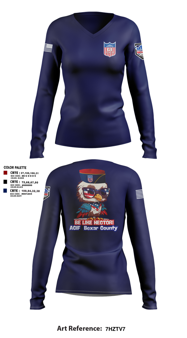 Womens Long Sleeve Vneck Shirt, Agif, , Teamtime, Team time, sublimation, custom sports apparel, team uniforms, spirit wear, spiritwear, sports uniforms, custom shirts, team store, custom team store, fundraiser sports, apparel fundraiser