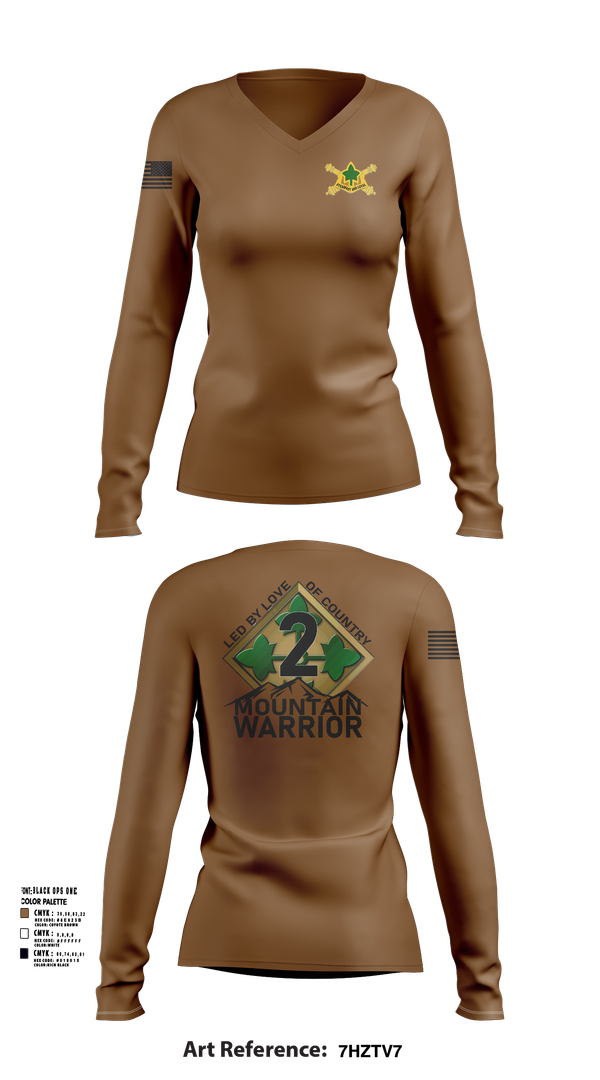 Womens Long Sleeve Vneck Shirt, 2SBCT, , Teamtime, Team time, sublimation, custom sports apparel, team uniforms, spirit wear, spiritwear, sports uniforms, custom shirts, team store, custom team store, fundraiser sports, apparel fundraiser