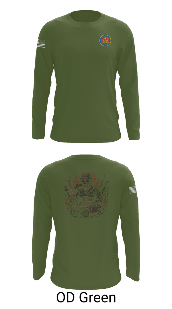 Long Sleeve Performance Shirt, 4th Combat Engineer Battalion A Co, Marines, Teamtime, Team time, sublimation, custom sports apparel, team uniforms, spirit wear, spiritwear, sports uniforms, custom shirts, team store, custom team store, fundraiser sports, apparel fundraiser