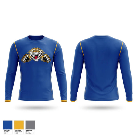 Long Sleeve Performance Shirt, Stringtown Tigers, Women's Basketball, Teamtime, Team time, sublimation, custom sports apparel, team uniforms, spirit wear, spiritwear, sports uniforms, custom shirts, team store, custom team store, fundraiser sports, apparel fundraiser