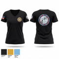 Blackfeet fish and wildlife game warden 18684970 Women's Short Sleeve V-neck Shirt - 1