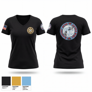 Womens Short Sleeve Vneck Shirt, Blackfeet fish and wildlife game warden, Police, Teamtime, Team time, sublimation, custom sports apparel, team uniforms, spirit wear, spiritwear, sports uniforms, custom shirts, team store, custom team store, fundraiser sports, apparel fundraiser