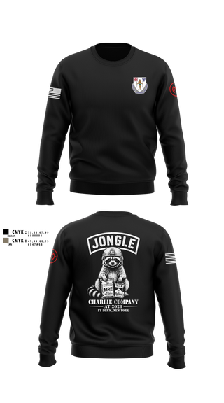 Crew Neck Sweatshirt, 1/182 1st Platoon, National Guard, Teamtime, Team time, sublimation, custom sports apparel, team uniforms, spirit wear, spiritwear, sports uniforms, custom shirts, team store, custom team store, fundraiser sports, apparel fundraiser