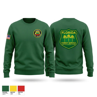 Crew Neck Sweatshirt, Florida Forest Service, Fire Department, Teamtime, Team time, sublimation, custom sports apparel, team uniforms, spirit wear, spiritwear, sports uniforms, custom shirts, team store, custom team store, fundraiser sports, apparel fundraiser