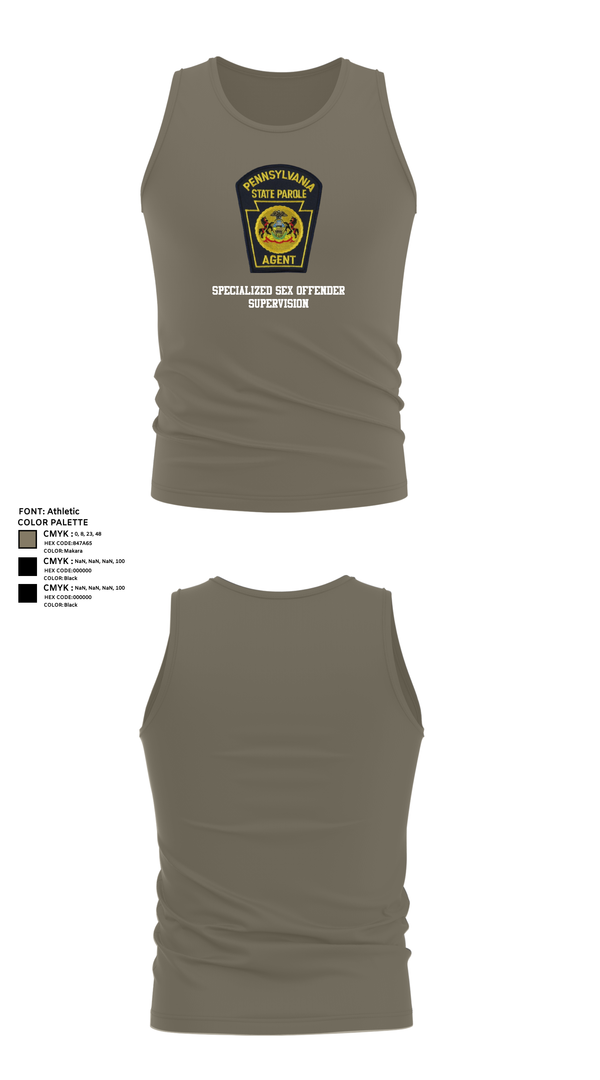 Tank Top, Specialized Sex Offender Supervision, Police, Teamtime, Team time, sublimation, custom sports apparel, team uniforms, spirit wear, spiritwear, sports uniforms, custom shirts, team store, custom team store, fundraiser sports, apparel fundraiser