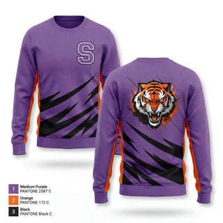 Crew Neck Sweatshirt, Shelby Tigers, Wrestling, Teamtime, Team time, sublimation, custom sports apparel, team uniforms, spirit wear, spiritwear, sports uniforms, custom shirts, team store, custom team store, fundraiser sports, apparel fundraiser
