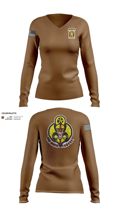 HHC/1-509 IN 29339647 Women's Long Sleeve V-neck Shirt - 22