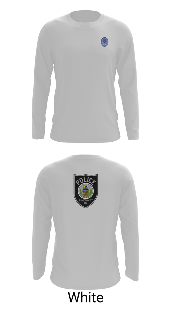 Long Sleeve Performance Shirt, Ellwood city police, Police, Teamtime, Team time, sublimation, custom sports apparel, team uniforms, spirit wear, spiritwear, sports uniforms, custom shirts, team store, custom team store, fundraiser sports, apparel fundraiser