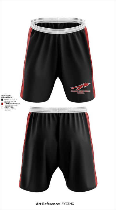 Charlton County Indians 89479896 Athletic Shorts With Pockets - 1