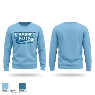 Crew Neck Sweatshirt, ETX Diamonds Elite, Softball, Teamtime, Team time, sublimation, custom sports apparel, team uniforms, spirit wear, spiritwear, sports uniforms, custom shirts, team store, custom team store, fundraiser sports, apparel fundraiser