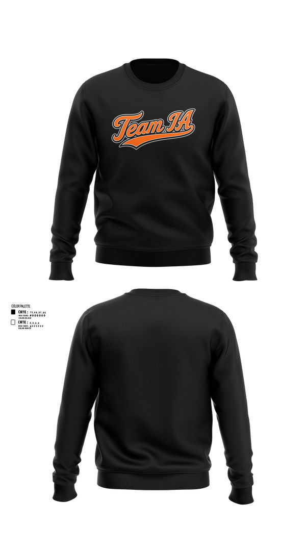 Crew Neck Sweatshirt, Team IA, Men's Basketball, Teamtime, Team time, sublimation, custom sports apparel, team uniforms, spirit wear, spiritwear, sports uniforms, custom shirts, team store, custom team store, fundraiser sports, apparel fundraiser
