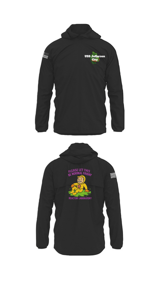 Windbreaker, USS Jefferson City, Navy, Teamtime, Team time, sublimation, custom sports apparel, team uniforms, spirit wear, spiritwear, sports uniforms, custom shirts, team store, custom team store, fundraiser sports, apparel fundraiser