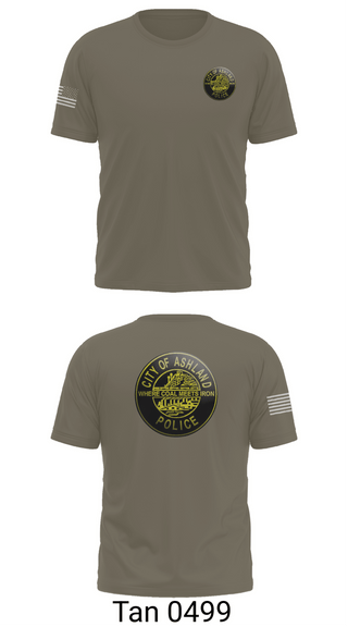 Old School Cotton Feel Shirt, Ashland Police Department, Police, Teamtime, Team time, sublimation, custom sports apparel, team uniforms, spirit wear, spiritwear, sports uniforms, custom shirts, team store, custom team store, fundraiser sports, apparel fundraiser