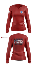 Delphos 32115498 Women's Long Sleeve V-neck Shirt - 2