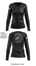 WV ARNG Med Det 75536426 Women's Long Sleeve V-neck Shirt - 3