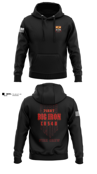 Hoodie, Big Iron, Fire Department, Teamtime, Team time, sublimation, custom sports apparel, team uniforms, spirit wear, spiritwear, sports uniforms, custom shirts, team store, custom team store, fundraiser sports, apparel fundraiser