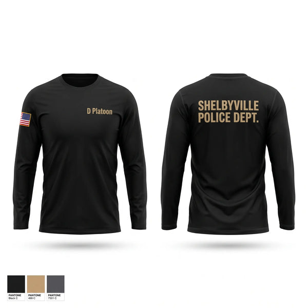 Long Sleeve Performance Shirt, D Platoon, Police, Teamtime, Team time, sublimation, custom sports apparel, team uniforms, spirit wear, spiritwear, sports uniforms, custom shirts, team store, custom team store, fundraiser sports, apparel fundraiser