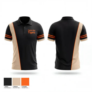 Short Sleeve Performance Polo, Tampa Bay Tigers, Baseball, Teamtime, Team time, sublimation, custom sports apparel, team uniforms, spirit wear, spiritwear, sports uniforms, custom shirts, team store, custom team store, fundraiser sports, apparel fundraiser